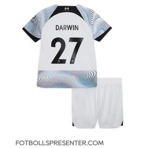Liverpool Darwin Nunez #27 Bortatröja Barn 2022-23 Kortärmad (+ korta byxor)